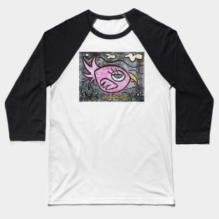 Pink Parrot Baseball T-Shirt